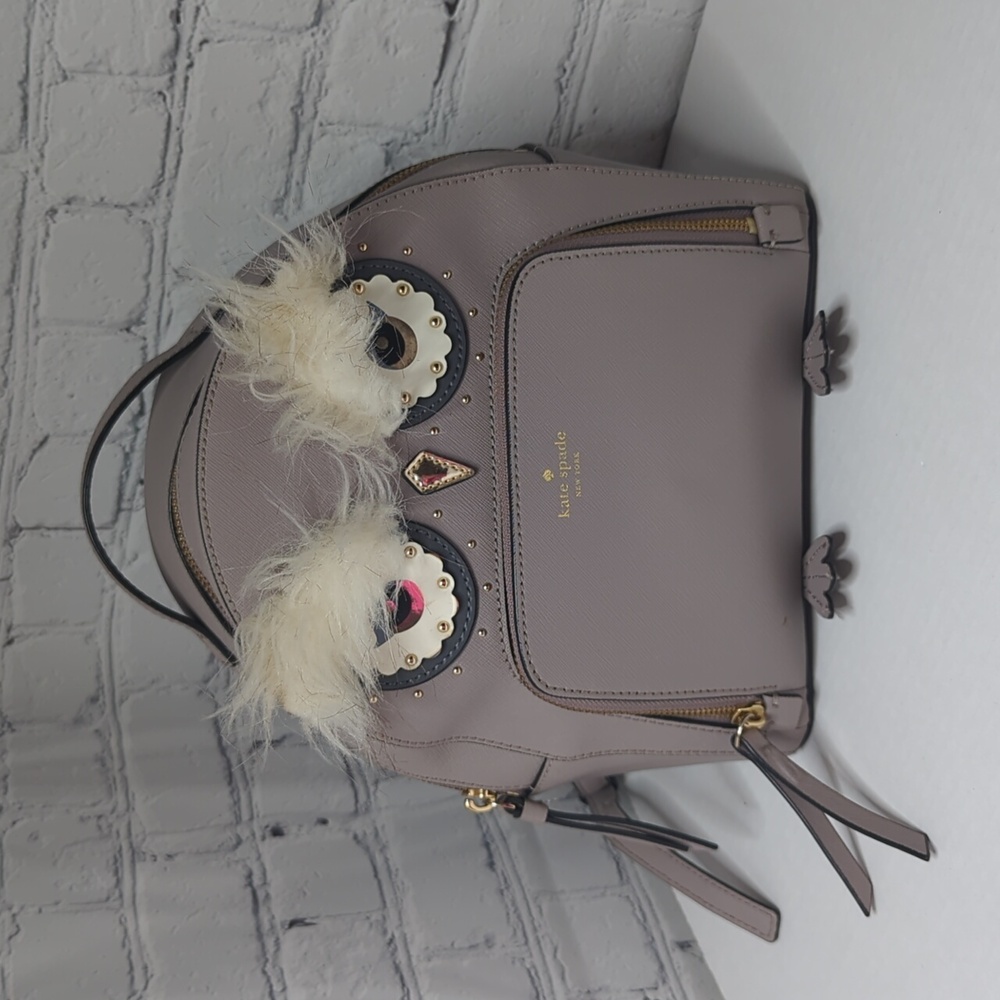 Kate spade tomi owl Leather backpack